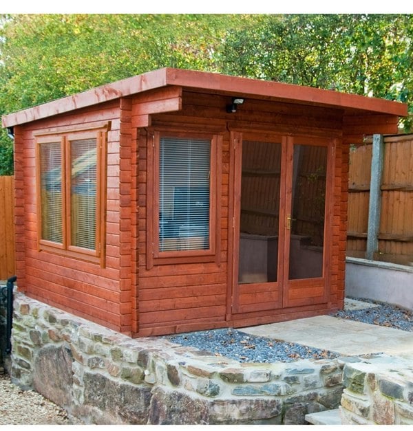 Shire 8x10 Belgravia Log Cabin 19mm Cladding - Best Shed