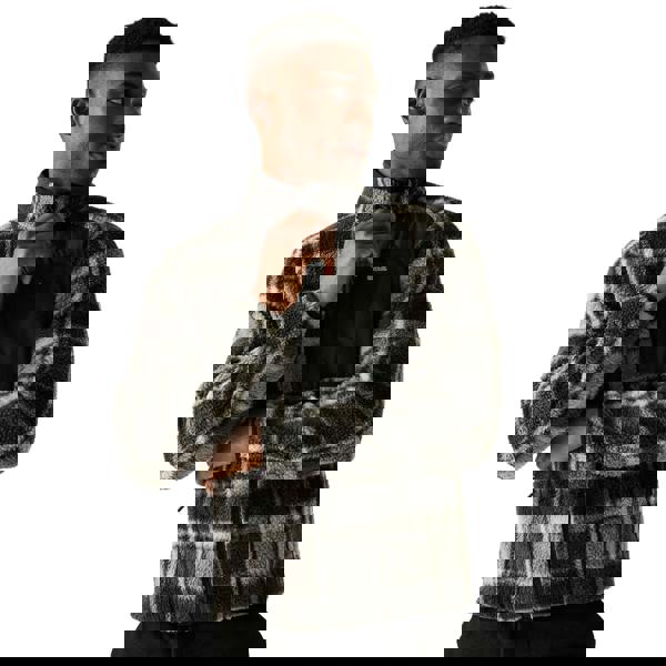 Regatta Mens Frankie Borg Fleece Jacket - Black/Grey - 