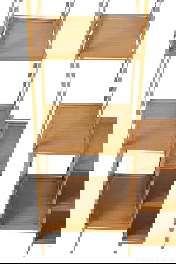 Living and Home Bamboo Clothes Rack with Storage Shelves