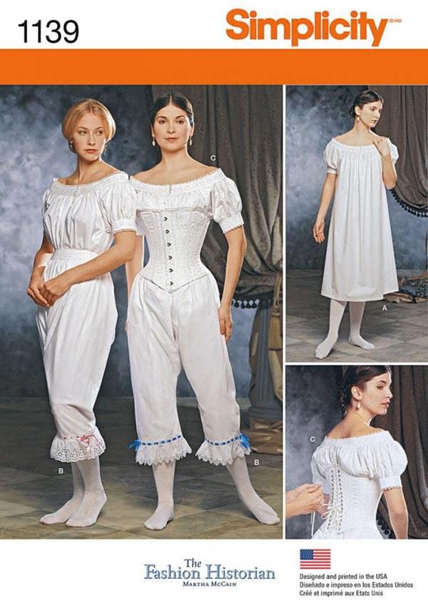 Simplicity Sewing Pattern 1139, Corsets, Costumes, Vintage Style for Women, HH (6-8-10-12) - Intermediate