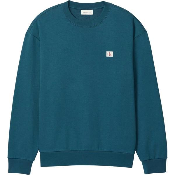 Calvin Klein Mens Woven Sweatshirt - Teal - 