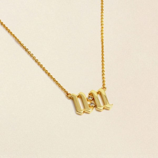 Say It With 11:11 Necklace - Yellow Gold Plated
