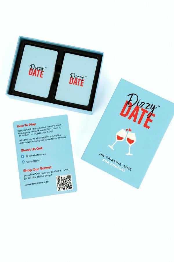 smartbies Dizzy Date Card Game – Fun Party Game Cards for Couples | Romantic Icebreaker for Date Night & Events