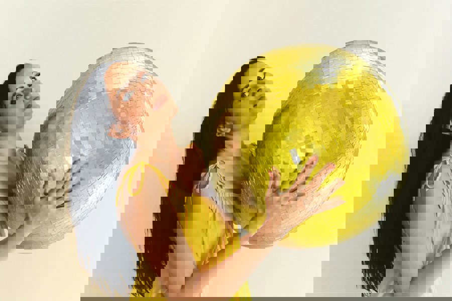 FX Lab Fxlab 20" Mirror Ball Gold  Big