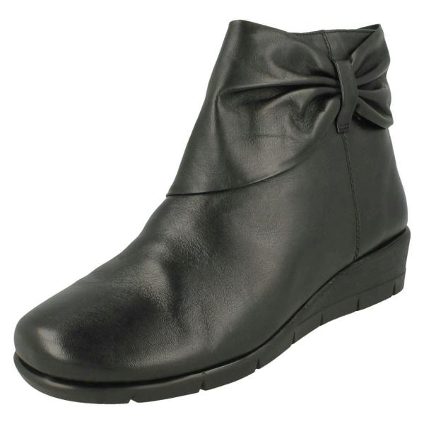 Padders Ladies Padders Bow Detailed Ankle Boots Cedar