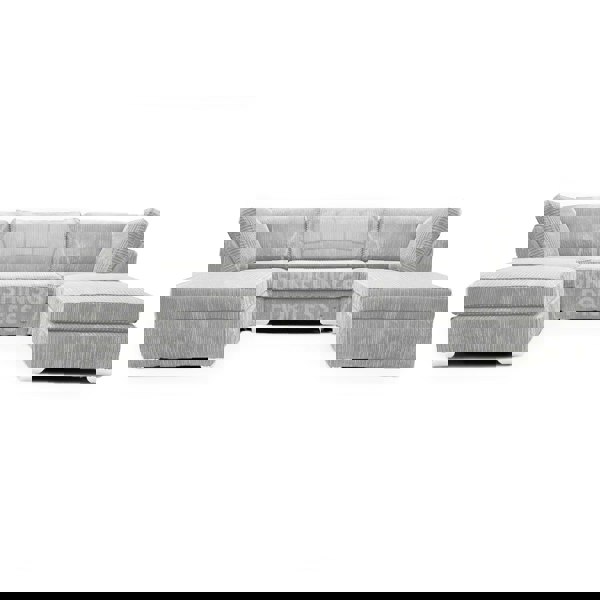 Furnishings For Less Bishop U-Shaped Fullback Jumbo Cord Sofa