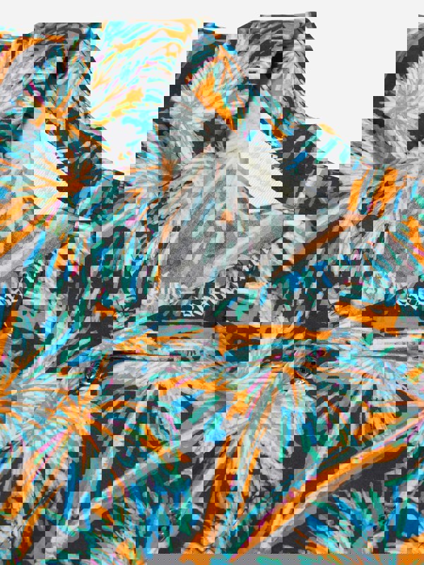 Palm Angels Boys AOP PA Palms Bowling Shirt in Black