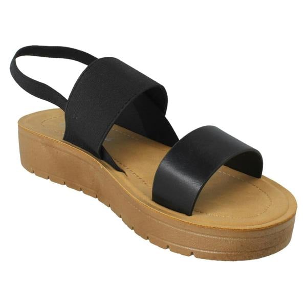 Savannah Ladies Savannah Elasticated Heel Summer Sandals F00447