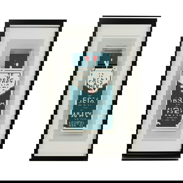 Personalised Memento Company Personalised Perfect Match Black Poster Frame