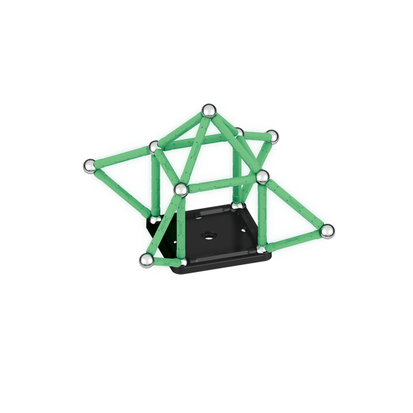 Geomag Glow Recycled Plastic Magnetic Shapes - 42 Pieces