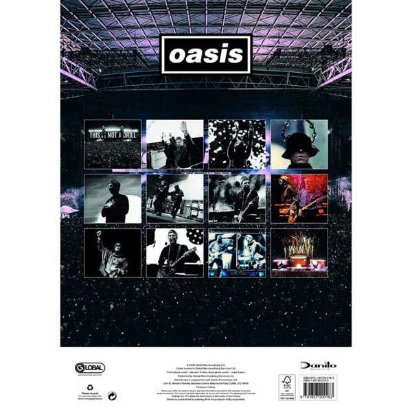 Oasis A3 Calendar 2027, Wall Calendars, Month To View, Entertainment, Gift