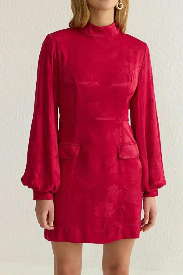 WOVCOR A-Line Mini Woven Dress