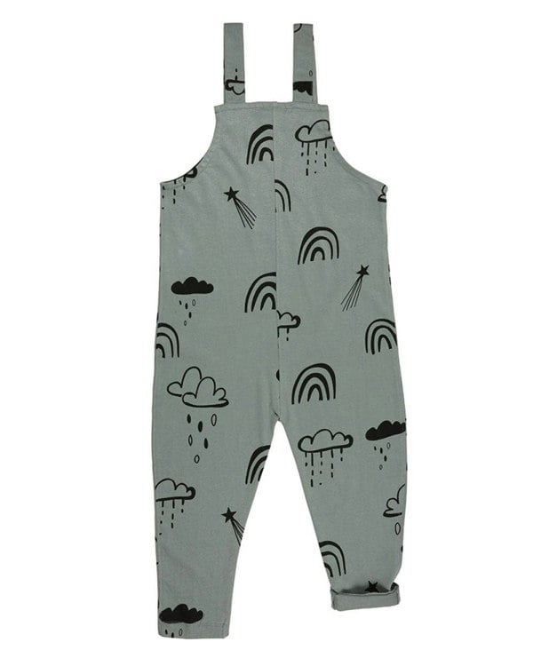 Green Rainbow Star Print Dungarees - image 6
