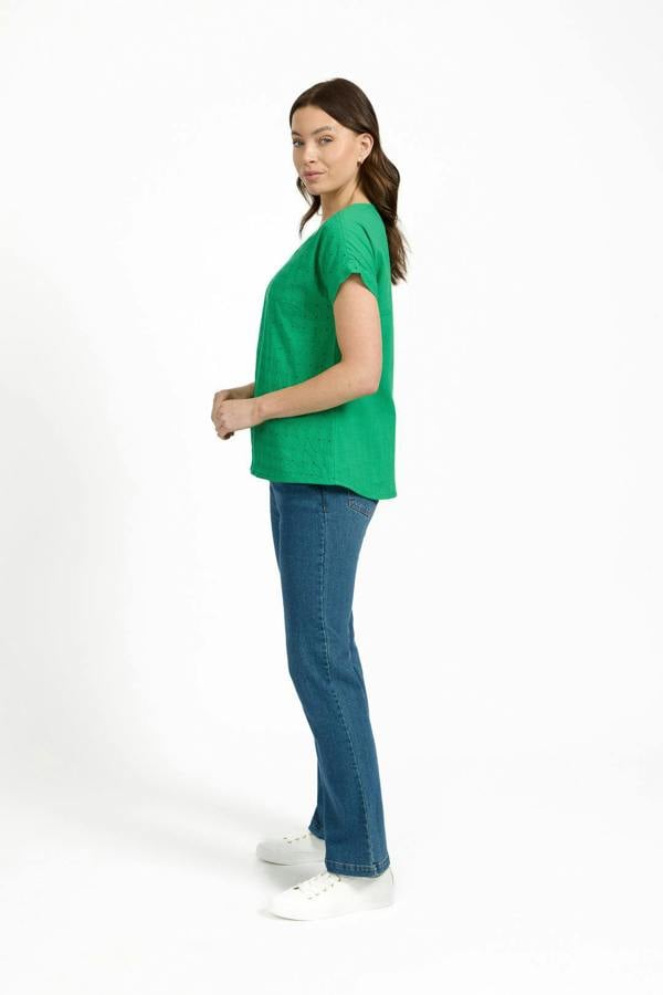 Mudflower Embroidery Anglaise Top
