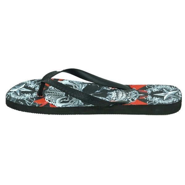 Philipp Plein Skull Flip Flops - Black