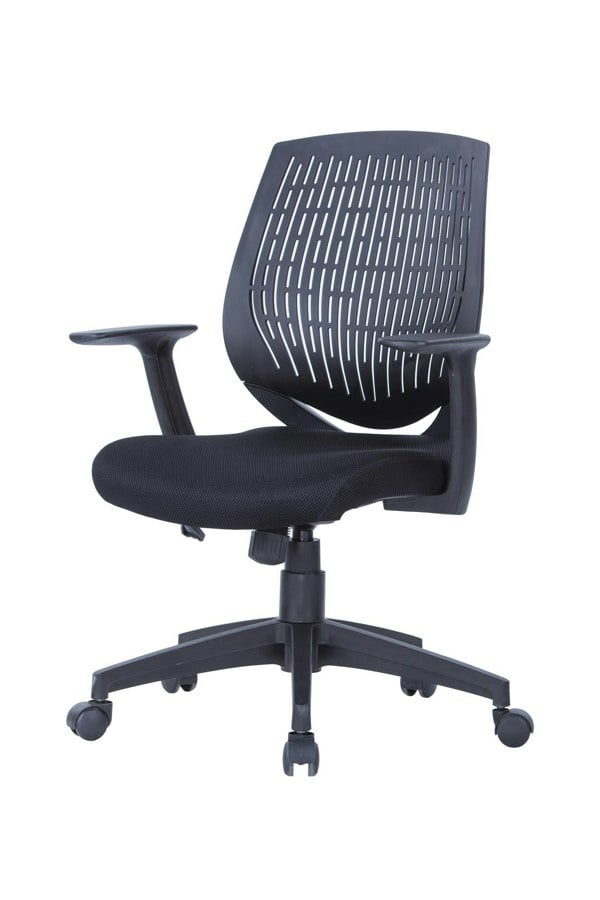 Dorel Home Malibu office chair with wheels in Black