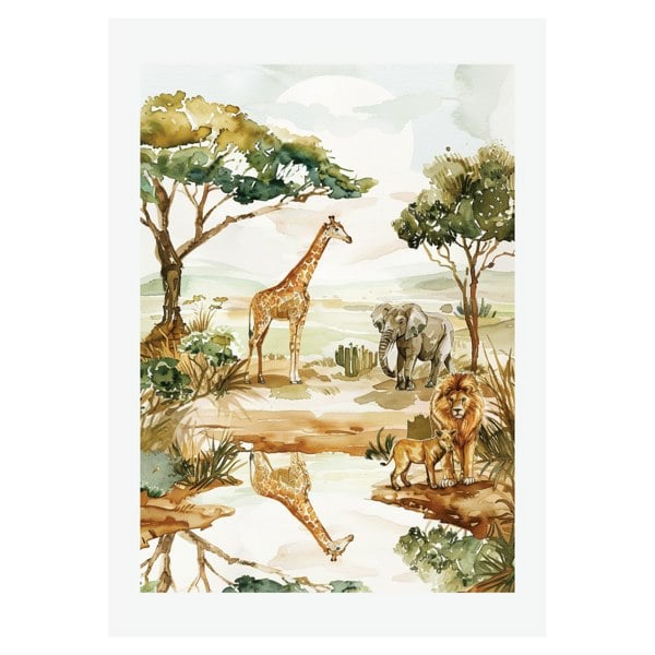 Kinder Valley Safari Live Free Pack Of A3 Poster Prints