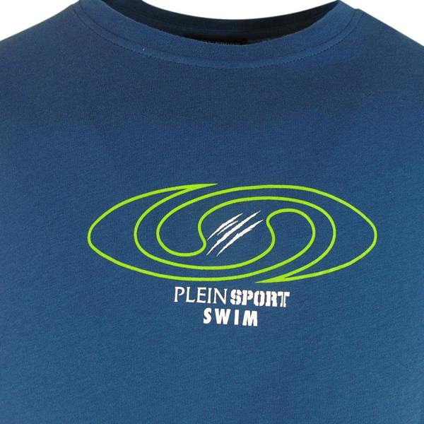 Plein Sport Spiral Logo Navy Blue T-Shirt
