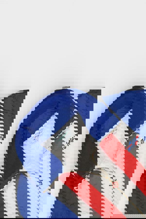 Casablanca Curve Panel Puffer Jacket Red White Blue