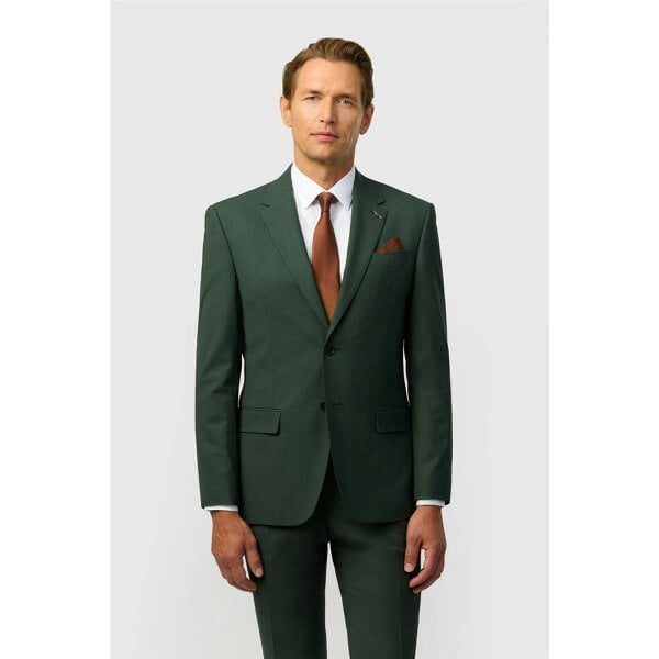 Ted Baker Slim Fit Forest Green Panama Jacket