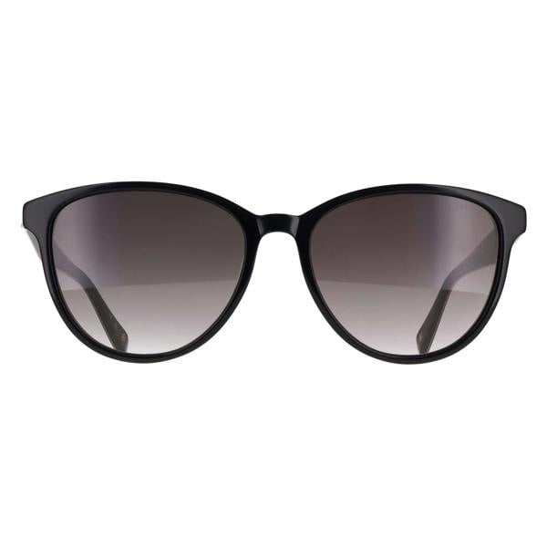 Ted Baker Sunglasses TB1763 Flori 001 Gloss Solid Black Grey Gradient