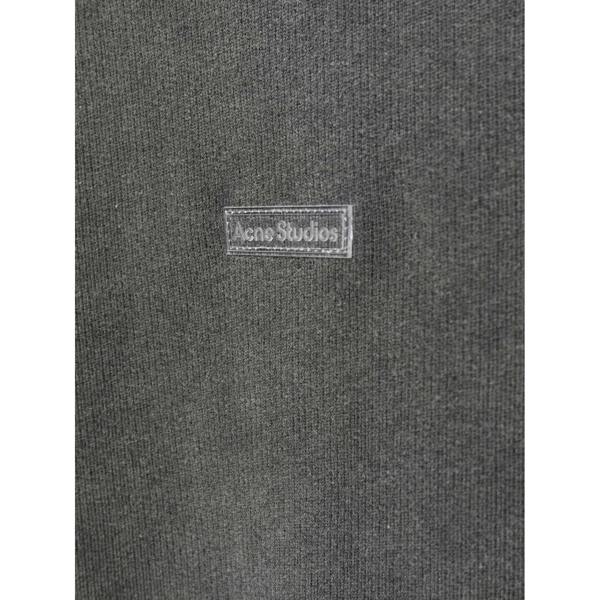 Acne Studios Logo Patch Faded Hoodie   in  Black