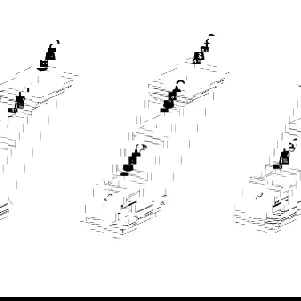 Furniture To Go Paris Bedside 2 Drawers in White