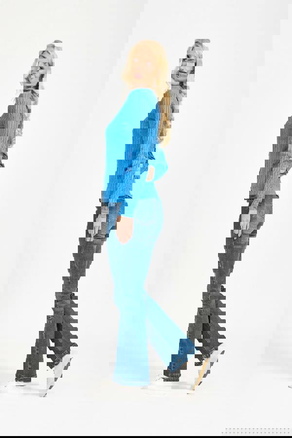 Cable-Knit Button Cardigan