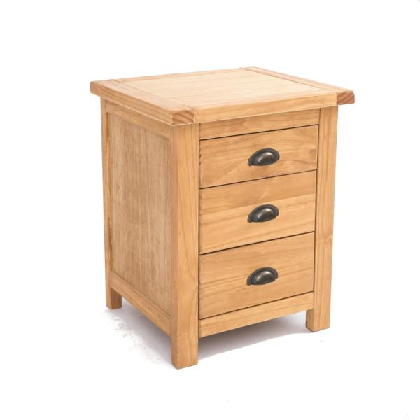 Cabinet Bits Lugo 3 Drawer Bedside Table