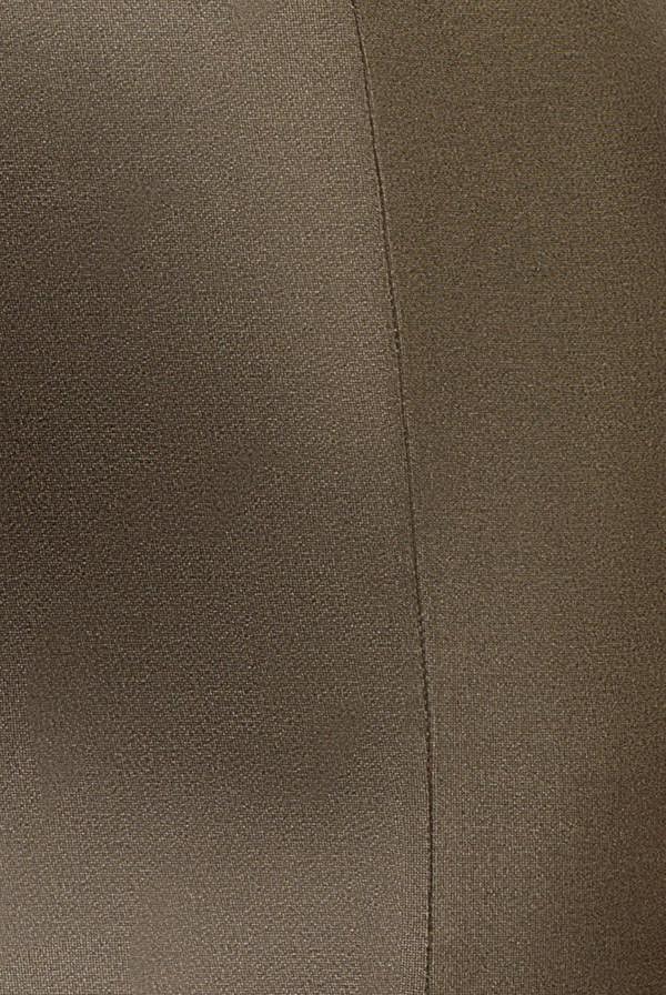 Faux Leather Cut Out Maxi Dress - Khaki DR3725