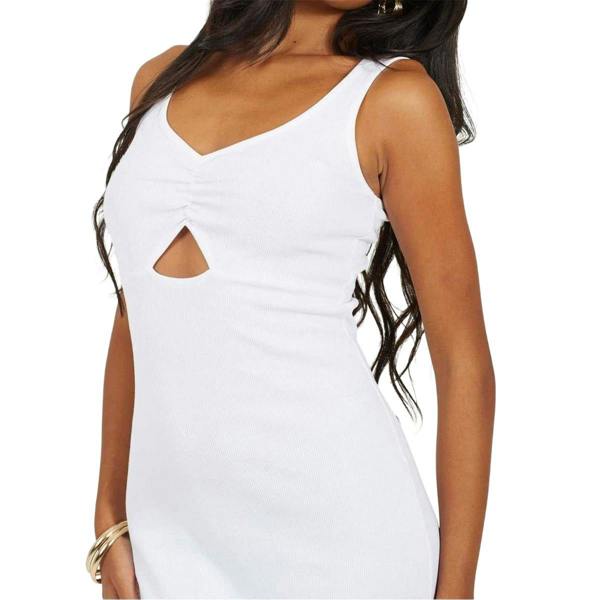 Brave Soul Womens/Ladies Bodycon Midi Dress - White - 