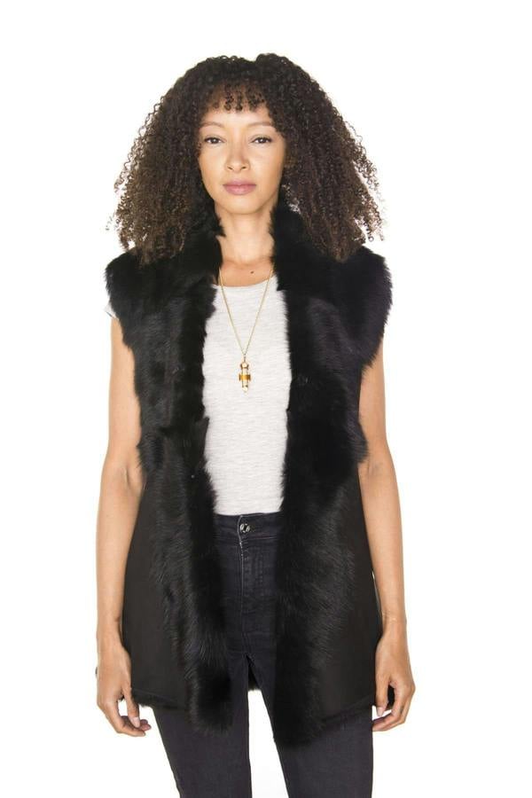 Infinity Leather Women's Toscana Sheepskin Long Gilet-Sorocaba