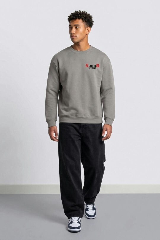 London Attitude Oversized Tokyo After Dark Dragon Sweatshirt