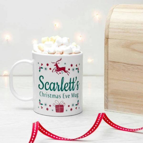 Personalised Children's Christmas Eve Mug - lifestyle shot