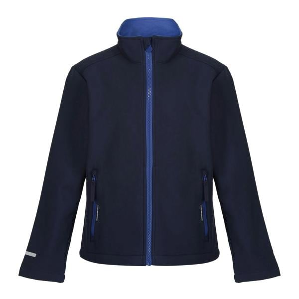 Regatta Professional Childrens/Kids 2 Layer Soft Shell Jacket - Navy/New Royal - 