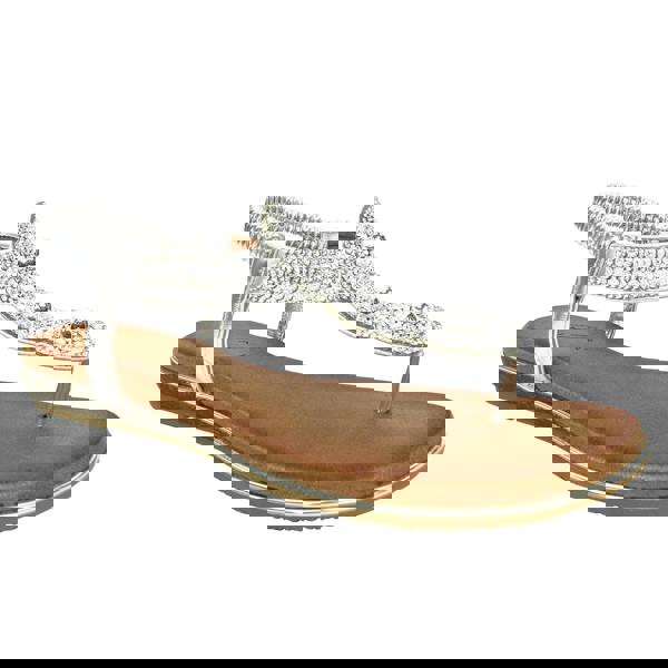 Lunar Womens/Ladies Silvia Sandals - Silver - 