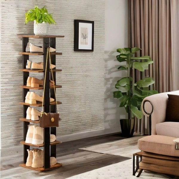 Rafaelo Mobilia Narrow 8-Tier Vertical Shoe Rack