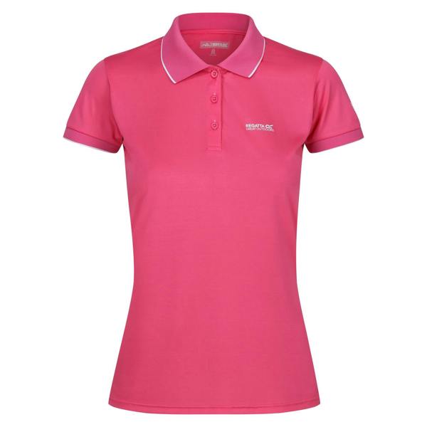 Regatta Womens/Ladies Remex II Polo Neck T-Shirt - Flamingo Pink Solid - 