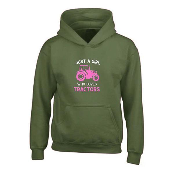 Girls Tractor Hoodie - CL007