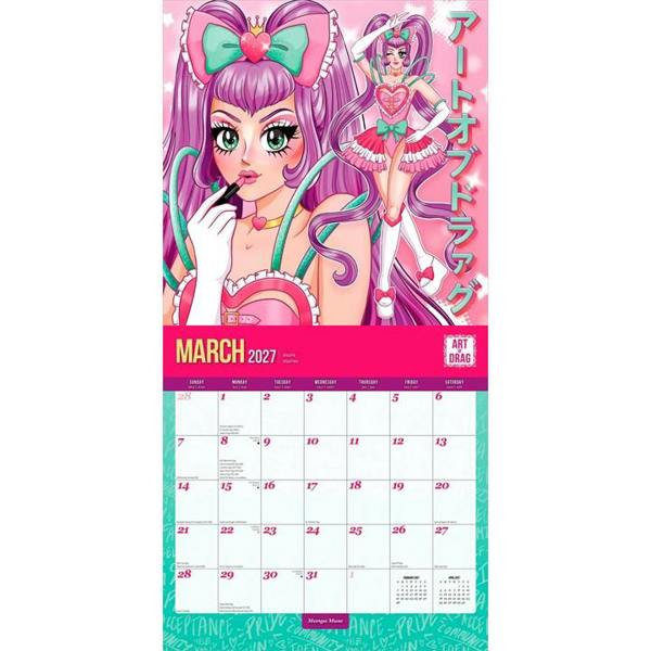 Pride Art of Drag Calendar 2027, Wall Calendars, Month To View, Art, Gift