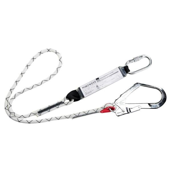 Single Kernmantle 1.8m Lanyard With Shock Absorber Portwest