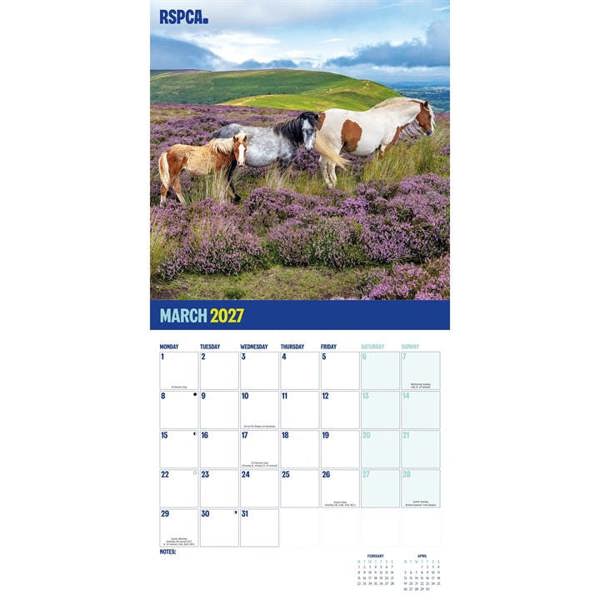 RSPCA, British Horses & Ponies Calendar 2027, Wall Calendars, Month To View, Animals, Gift