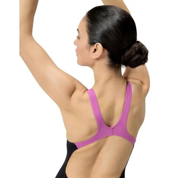 Speedo allover digital recordbreaker purple sports bra in black pink blue