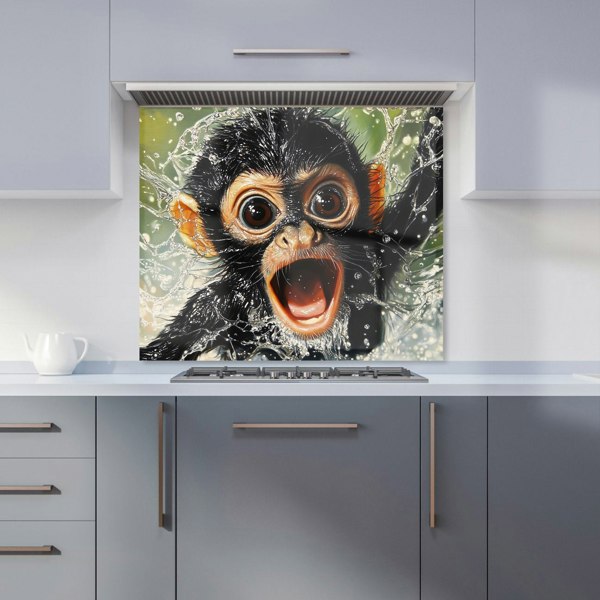 Warren Reed - Designer Wide-Eyed Monkey's Splash Surprise Kitchen Splashback