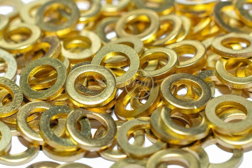 Fixaball Metric Washers Brass Flat Form A DIN125A M2.5 - M16