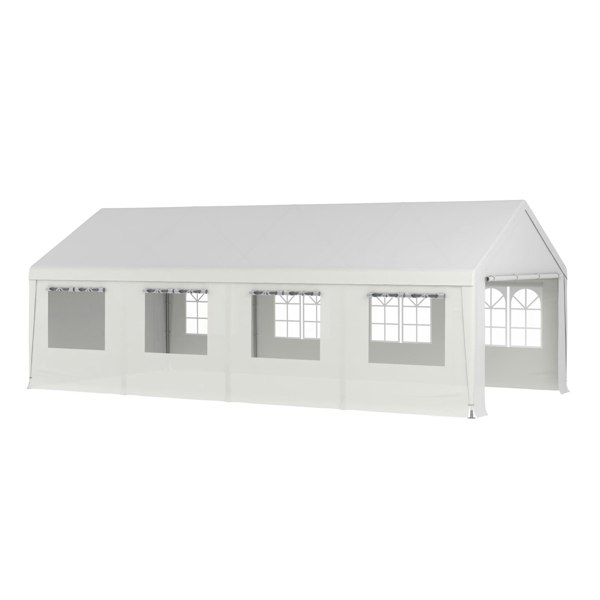 4*6m/4*8m Garden Party Tent with Removable Sidewalls and Doors Living and Home