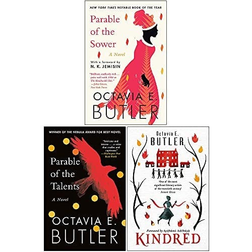 Octavia E. Butler 3 Book Set (Parable of the Sower, Parable of the Talents, Kindred)