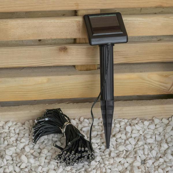 Samuel Alexander 4.9m Solar Powered Outdoor Garden String Lights with 50 Warm White LEDs