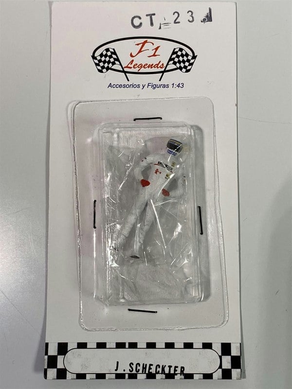 jody scheckter 1:43 scale figure cartrix ct23