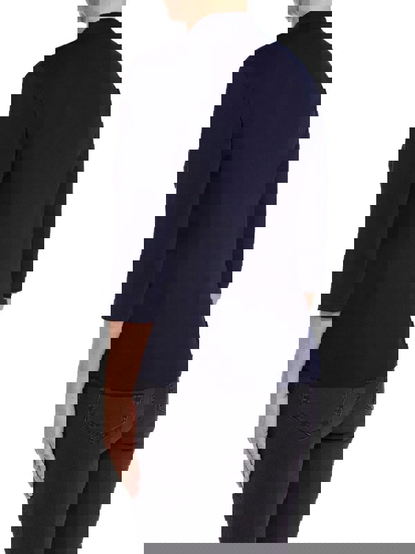 PennyPlain High Back V-neck Top - French Navy